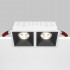 Встраиваемый светильник Maytoni Technical Alfa LED DL043-02-15W4K-SQ-WB, корпус: чёрный