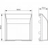 Кабельный вывод (накладка), глянцевый белый, серия A07