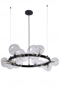Люстра Crystal Lux AGATA SP15 V2 BLACK/TRANSPARENTE