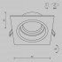 Встраиваемый светильник Maytoni Technical Atom DL026-2-01W, корпус: белый, GU10