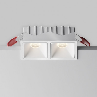 Встраиваемый светильник Maytoni Technical Alfa LED DL043-02-10W4K-SQ-W-1, корпус: белый