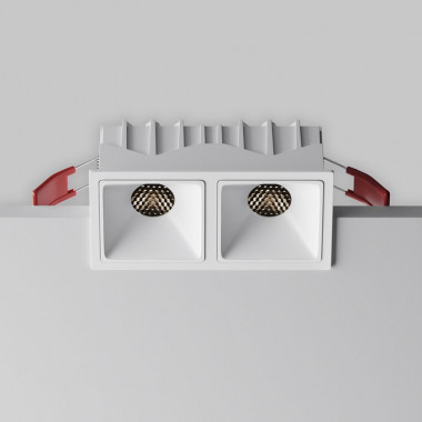 Встраиваемый светильник Maytoni Technical Alfa LED DL043-02-10W4K-SQ-W-1, корпус: белый