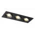 Встраиваемый светильник Crystal Lux CLT 002C3 BL, цвет: чёрный, 3×GU10