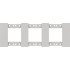 Декоративная рамка 2+2+2 модуля, серый