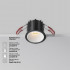 Встраиваемый светильник Maytoni Technical Alfa LED DL043-01-10W2.7K-RD-B, корпус: чёрный