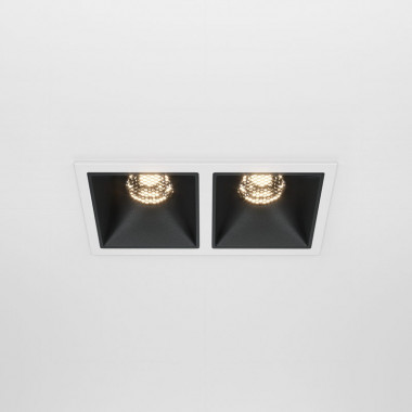 Встраиваемый светильник Maytoni Technical Alfa LED DL043-02-10W3K-D-SQ-WB, корпус: чёрный