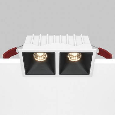 Встраиваемый светильник Maytoni Technical Alfa LED DL043-02-10W3K-D-SQ-WB, корпус: чёрный
