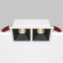 Встраиваемый светильник Maytoni Technical Alfa LED DL043-02-10W3K-D-SQ-WB, корпус: чёрный