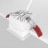 Встраиваемый светильник Maytoni Technical Alfa LED DL043-01-10W4K-D-SQ-WB, корпус: чёрный