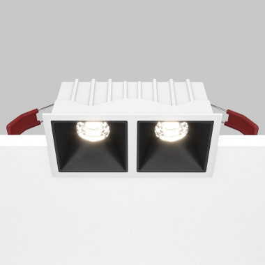 Встраиваемый светильник Maytoni Technical Alfa LED DL043-02-10W4K-D-SQ-WB, корпус: чёрный