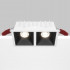 Встраиваемый светильник Maytoni Technical Alfa LED DL043-02-10W4K-D-SQ-WB, корпус: чёрный