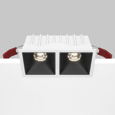 Встраиваемый светильник Maytoni Technical Alfa LED DL043-02-10W4K-D-SQ-WB, корпус: чёрный