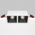 Встраиваемый светильник Maytoni Technical Alfa LED DL043-02-10W4K-D-SQ-WB, корпус: чёрный