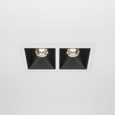 Встраиваемый светильник Maytoni Technical Alfa LED DL043-02-10W4K-D-SQ-WB, корпус: чёрный