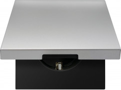 Накладка для розетки Schuko с заземлением, с крышкой, 16A 250 В~, благородная сталь, серия R98 METAL