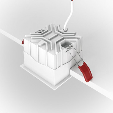 Встраиваемый светильник Maytoni Technical Alfa LED DL043-01-15W3K-D-SQ-WB, корпус: чёрный