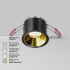 Встраиваемый светильник Maytoni Technical Alfa LED DL043-01-15W4K-RD-B-1, корпус: чёрный