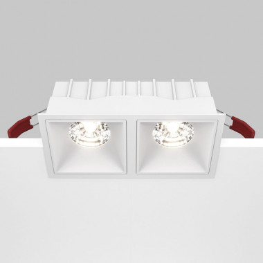 Встраиваемый светильник Maytoni Technical Alfa LED DL043-02-15W4K-SQ-W, корпус: белый