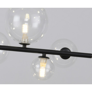 09408-7,19 Люстра Иона черный G9 35W+Led 17W