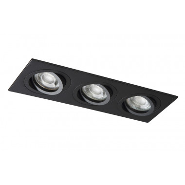 Встраиваемый светильник Crystal Lux CLT 002C3 BL, цвет: чёрный, 3×GU10