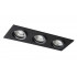Встраиваемый светильник Crystal Lux CLT 002C3 BL, цвет: чёрный, 3×GU10