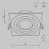 Встраиваемый светильник Maytoni Technical Atom DL024-2-01W, корпус: белый, GU10