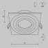 Встраиваемый светильник Maytoni Technical Atom DL024-2-01B, корпус: чёрный, GU10