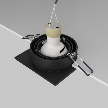 Встраиваемый светильник Maytoni Technical Atom DL024-2-01B, корпус: чёрный, GU10