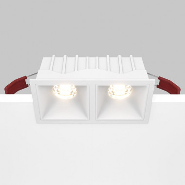 Встраиваемый светильник Maytoni Technical Alfa LED DL043-02-10W3K-D-SQ-W, корпус: белый
