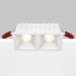 Встраиваемый светильник Maytoni Technical Alfa LED DL043-02-10W3K-D-SQ-W, корпус: белый