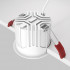 Встраиваемый светильник Maytoni Technical Alfa LED DL043-01-15W3K-D-RD-WB, корпус: чёрный