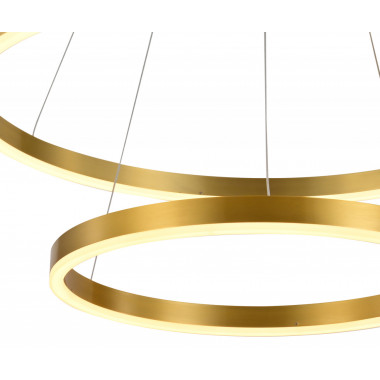 08219,36A(3000k) Люстра димм. Тор латунь d60+40