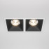Встраиваемый светильник Maytoni Technical Alfa LED DL043-02-15W3K-D-SQ-WB, корпус: чёрный