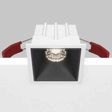 Встраиваемый светильник Maytoni Technical Alfa LED DL043-01-10W4K-D-SQ-WB, корпус: чёрный