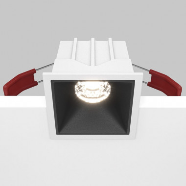 Встраиваемый светильник Maytoni Technical Alfa LED DL043-01-10W4K-D-SQ-WB, корпус: чёрный
