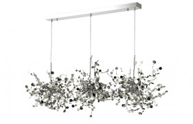 Подвесной светильник Crystal Lux GARDEN SP3х3 L1200 CHROME, цвет: хром, 9×G9 LED
